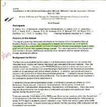 Faculty Curriculum Retreat Draft Report