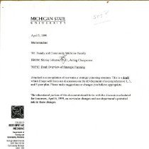 Memorandum to FCM Faculty from Shirley Johnson