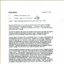 Memorandum to COM Faculty Assembly from William Johnston