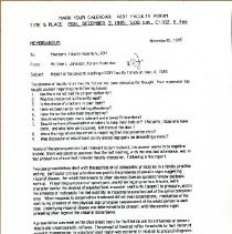 Faculty Forum Information