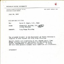 Memorandum to Myron Magen from Richard Griffin