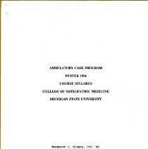 Ambulatory Care Program