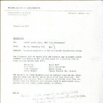 Memorandum to Gordon Spink from William Johnston