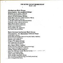 PMI Work Group Membership