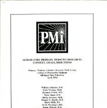 Osteopathic Primary Medicine Research: Context, Goals, Directions