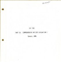 Comprehensive Patient Evaluation I OST 530