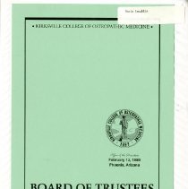 KCOM Board of Trustees Board Book and Reports