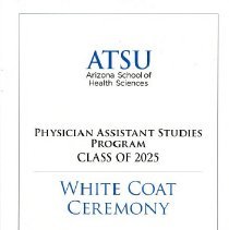ASHS-PSA White Coat Ceremony Program