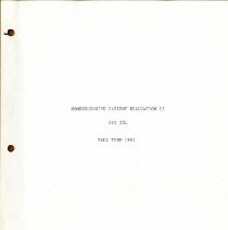 Comprehensive Patient Evaluation II