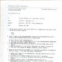 Memorandum to Richard Griffin from William Johnston