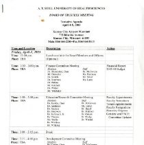 A.T. Still University Board of Trustees Meeting Agenda