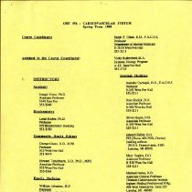 OST 554 Cardiovascular System Syllabus