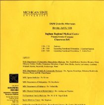 OMM Didactic Schedule