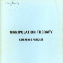 Manipulation Therapy Reference Articles
