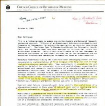 Letter to Colleague from Harry Friedman