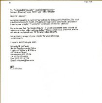Email to William Johnston from Michelle LaPlante