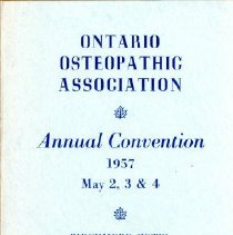 Ontario Osteopathic Association Convention Program