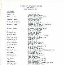 International Conference Attendee List