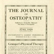 The Journal of Osteopathy, Vol. XXXVI, No. 6