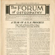 The Forum of Osteopathy, Vol. 2, No. 7