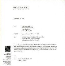 Letter to Goodridge, Johnston, Gugel and Pintal from Lynn Brumm