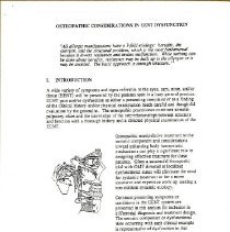 Osteopathic Considerations in EENT Dysfunction
