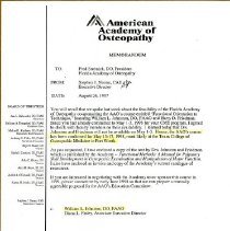 Memorandum to Fred Srebnick from Stephen Noone