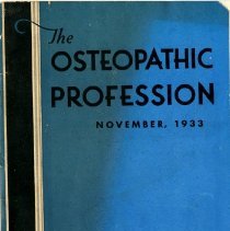 The Osteopathic Profession Vol. 1 No. 2