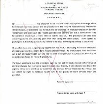 Clinical Study of Viscerosomatic Reflexes in Renal Disease Consent Form