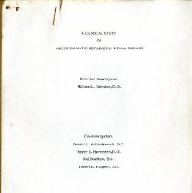 A Clinical Study of Viscerosomatic Reflexes in Renal Disease