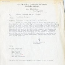 Memorandum to George Scheurer and Clare Pearson from Morris Thompson