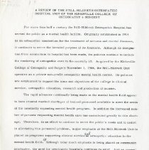 Review of the Still-Hildreth Osteopathic Hospital