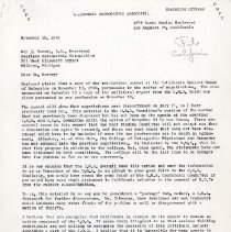 Letter to Roy J. Harvey from Dorothy Marsh