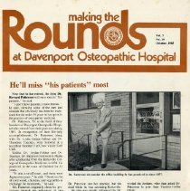 Making the Rounds at Davenport Osteopathic Hospital, Vol. 7, No. 10