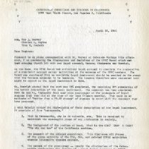 Letter to Roy Harvey, Charles Naylor and True Eveleth from Richard Eby