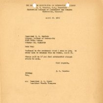 Letter to R. N. MacBain from J. S. Denslow