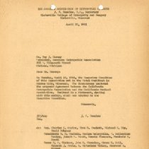 Letter to Roy Harvey from J. S. Denslow