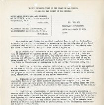 Temporary Restraining Order and Order to Show Cause