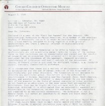 Letter to William Johnston from Stephen Parrish