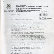 Letter to Licensed Osteopathic Physicians from Dorothy Carnegie