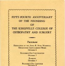 54th Anniversary Program