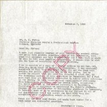 Letter to J. R. Forbes from J. M. Moore Jr.