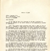 Letter to Oliver Foreman from H. R. Bynum