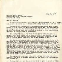 Letter to Charles Duncan from H. R. Bynum