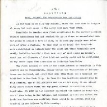 Hospitals: Past, Present and Suggestions for the Future