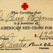 American Red Cross Membership Card