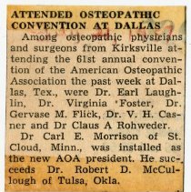 Attended Osteopathic Convention