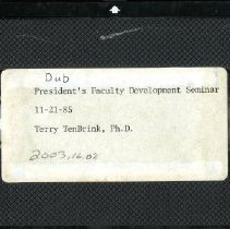 President's Faculty Development Seminar