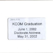 KCOM Graduation and Doctorate Address