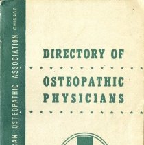 AOA Directory of Osteopathic Physicians 1941